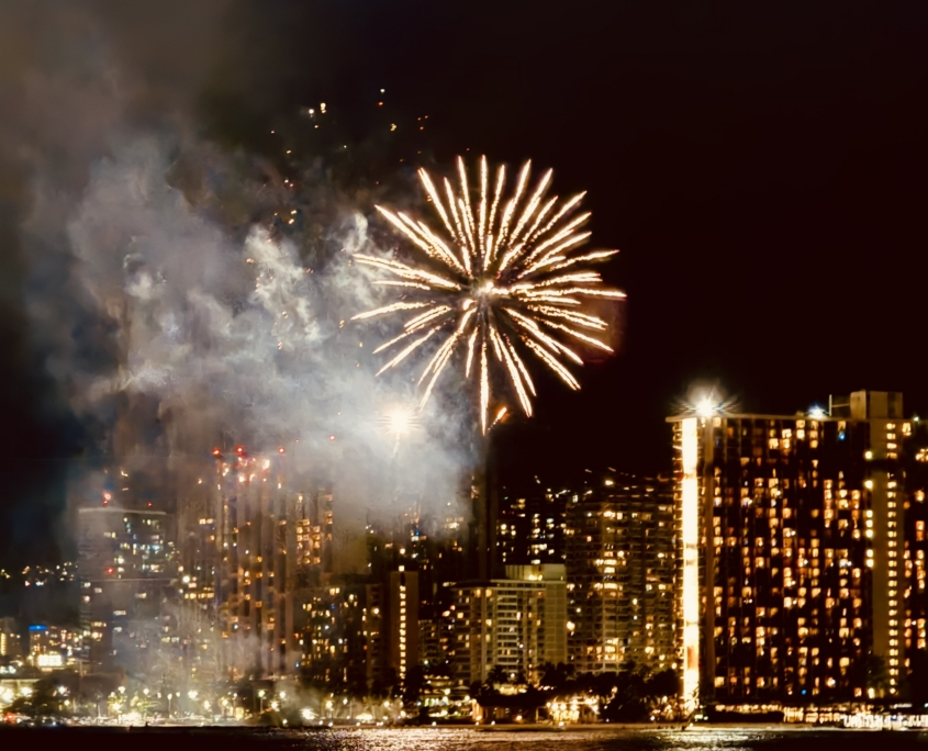 Waikiki Friday Fireworks Hilton