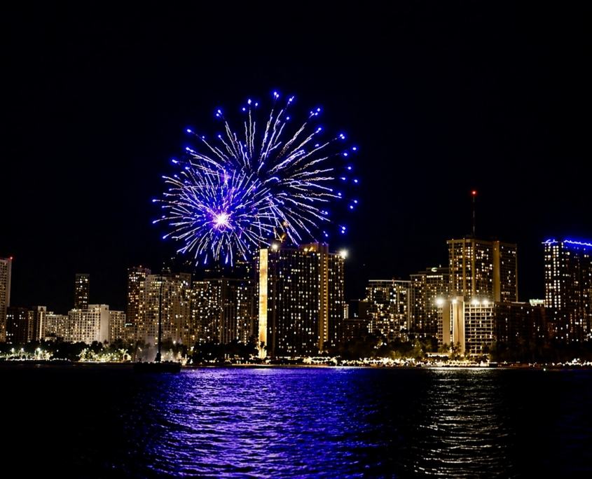 Fireworks Sail Waikiki