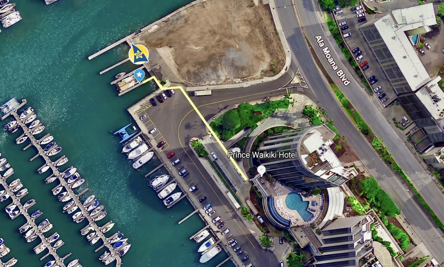 Aloha Sails Waikiki directions