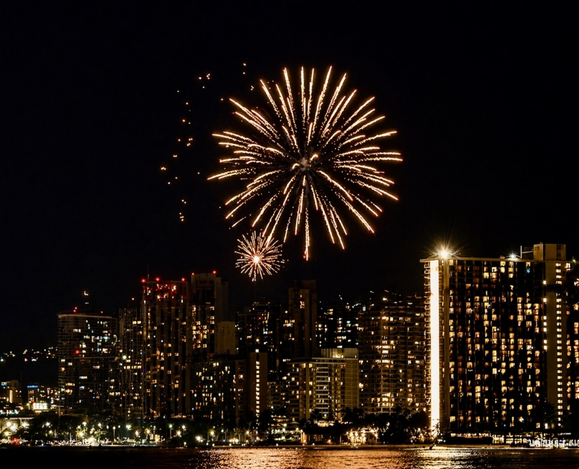 Fireworks Sail Waikiki