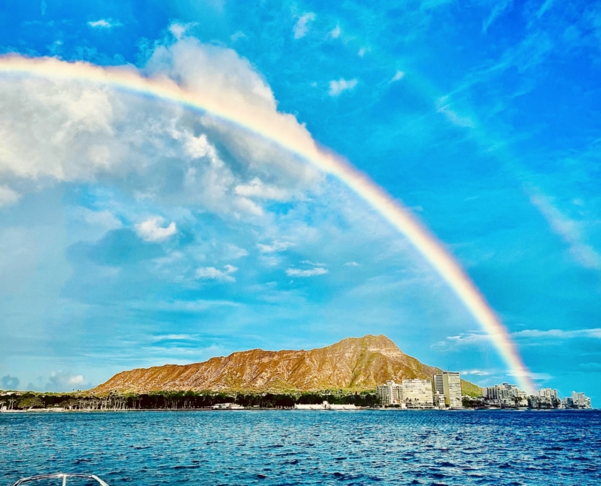 Double Rainbow Diamond Head Waikiki Sailing